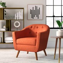 Orange 2024 chairs wayfair